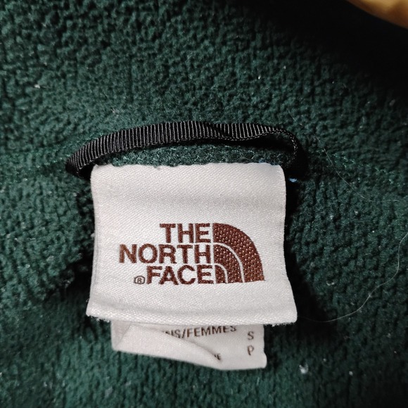 The North Face Cragmont Fleece Snap Neck  Pullover Green Womens Small - Picture 3 of 12